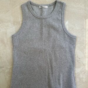 Uncle Studios Gray Racerback Tank Top